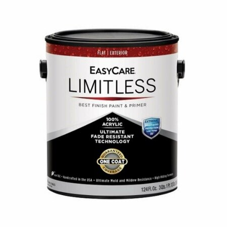 GOURMETGALLEY 1 gal EasyCare Limitless Exterior Latex House Flat Paint & Primer Black GO3871593